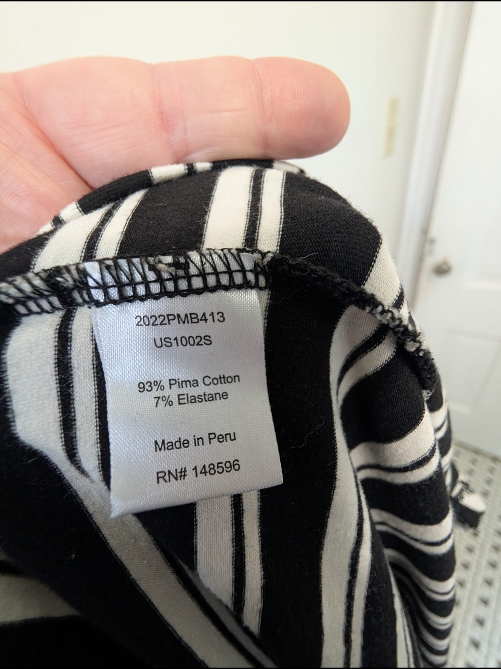 Universal Standard Black And White Striped Geneva Dress Large (20/22) - Picture 4 of 6
